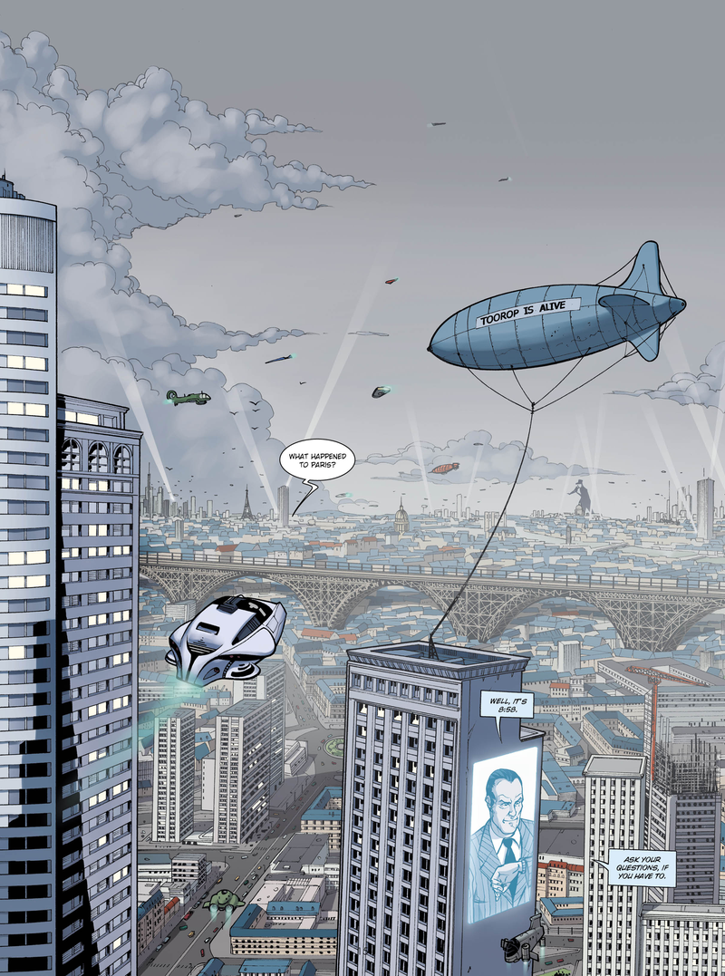 Interior artwork from Masked #1, by Stéphane Créty